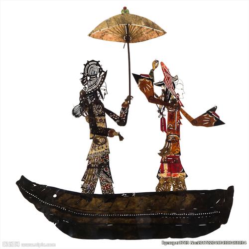 皮影戏 船 人物设计图__传统文化_文化艺术_设计图库